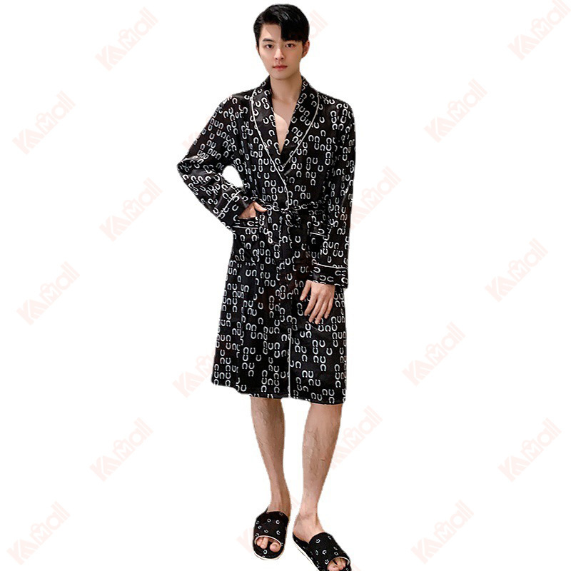 silk robe hotel bath simple natural
